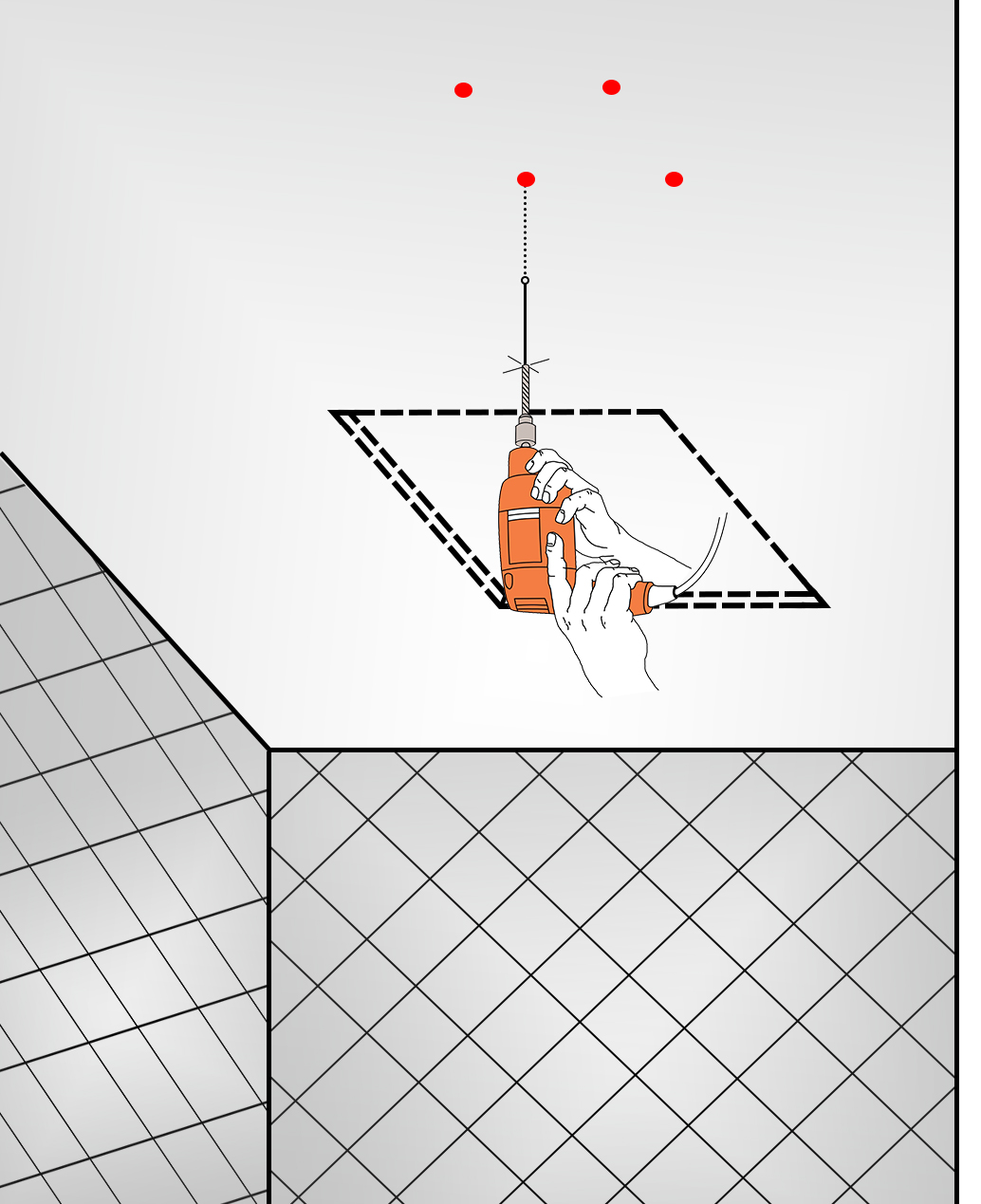 Juno Musical Curved Chrome Waterproof Ceiling Phone Control LED Shower Head with Mixer, All in One Installation Manuals