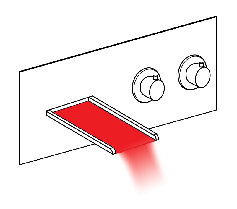 Rivera Wall Mount 3-pc LED Faucet Set, All in One Installation Manuals