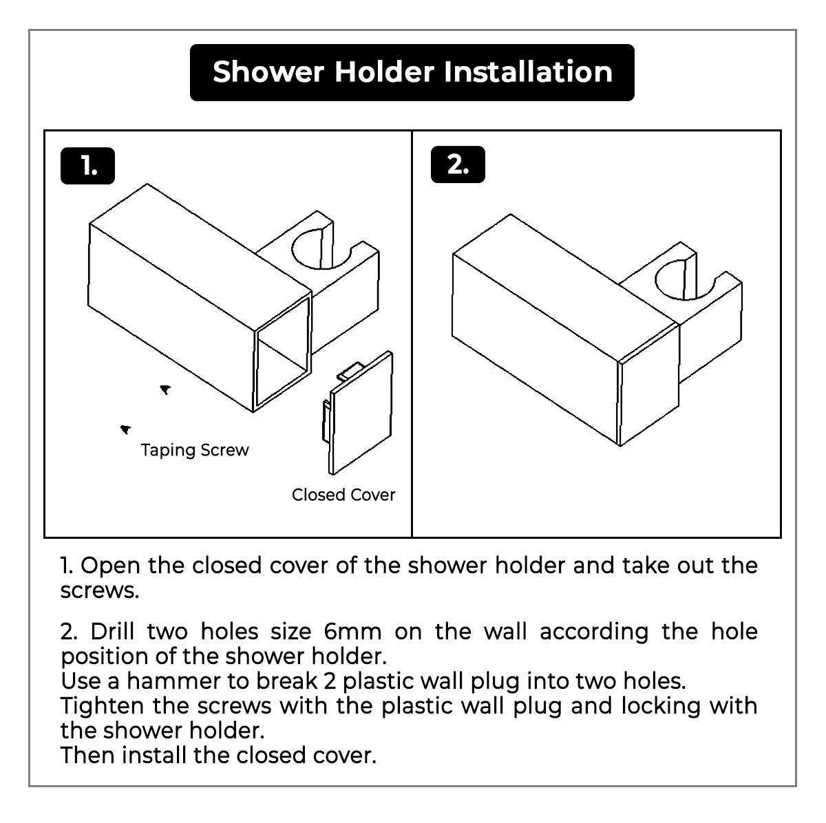 Juno Musical Curved Chrome Waterproof Ceiling Phone Control LED Shower Head with Mixer, All in One Installation Manuals
