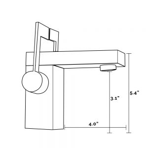 Sucre Deck Mounted Chrome Finish Double Handle Bathroom Sink Faucet, All in One Installation Manuals