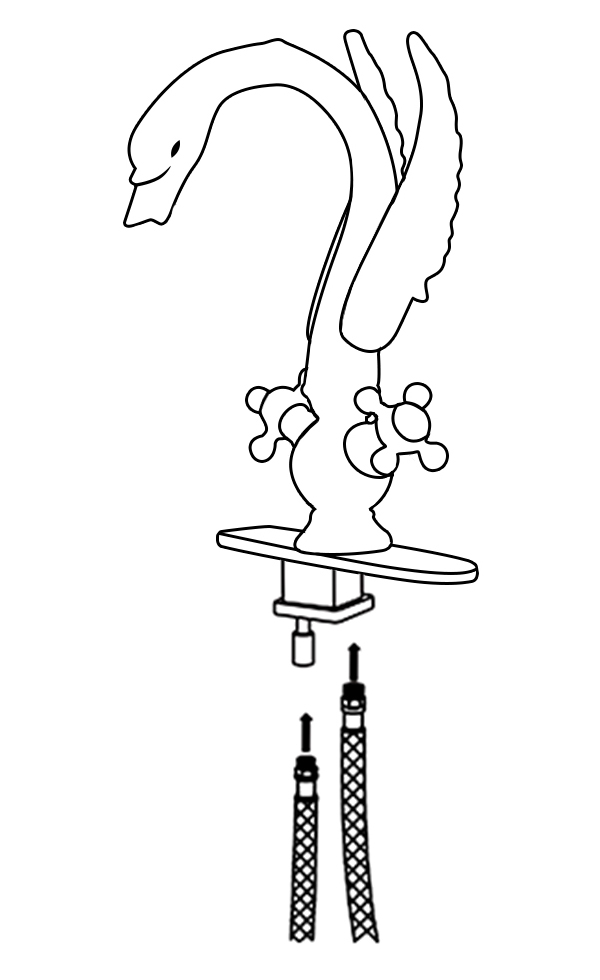 Nivelles Swan Oil Rubbed Bronze Dual Handle Bathroom Faucet, All in One Installation Manuals