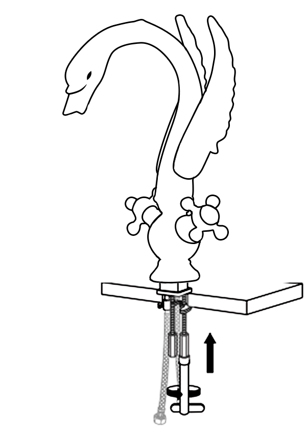 Nivelles Swan Oil Rubbed Bronze Dual Handle Bathroom Faucet, All in One Installation Manuals