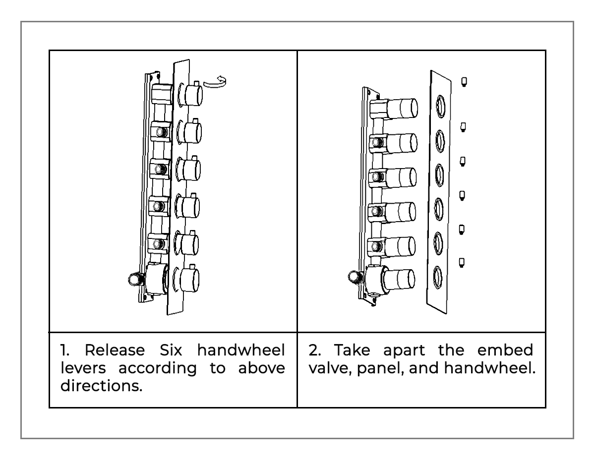Fontana Oil Rubbed Bronze 3-Way LED Luxury Style Shower Head with Hand-Held Shower, All in One Installation Manuals