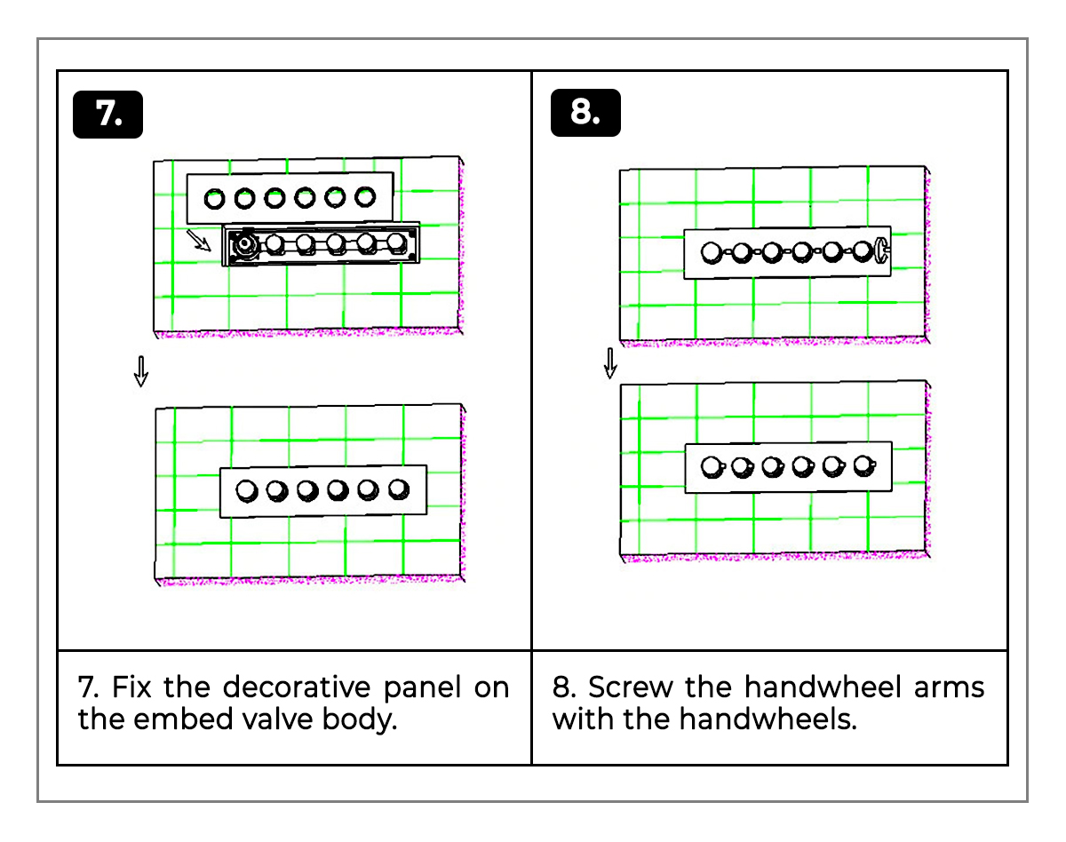 Fontana Oil Rubbed Bronze 3-Way LED Luxury Style Shower Head with Hand-Held Shower, All in One Installation Manuals