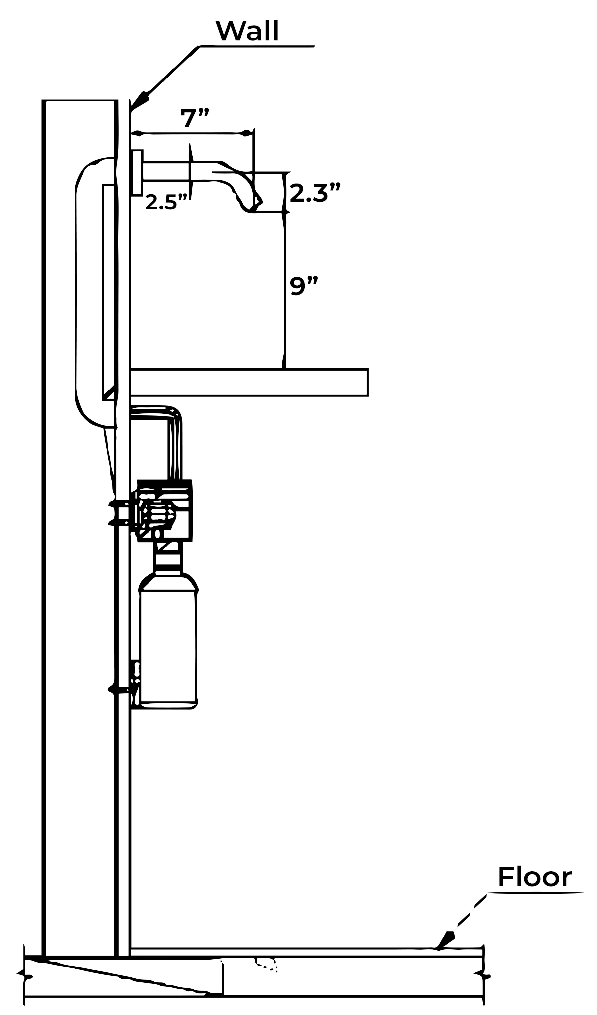 Fontana Searcy Wall Mounted Automatic Hands Free Soap Dispenser, All in One Installation Manuals