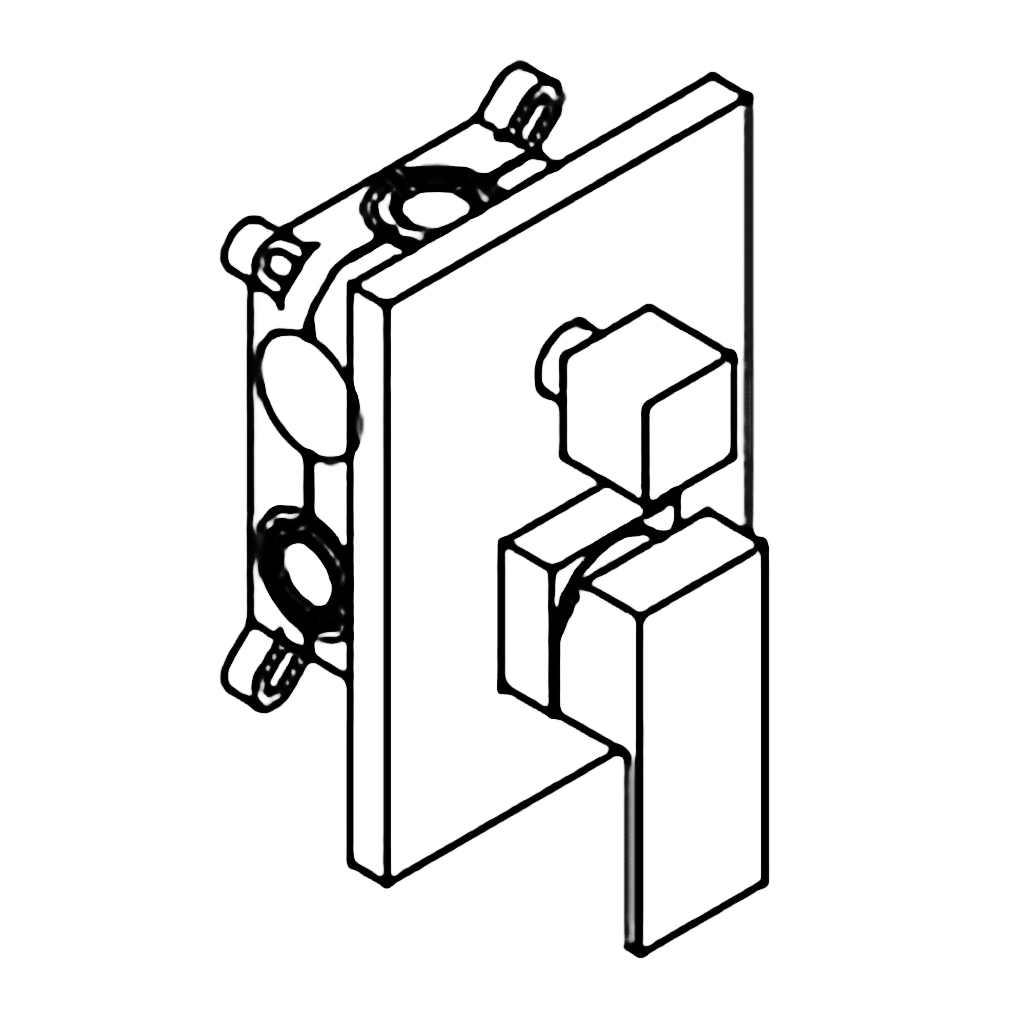 Fontana Lima 16 ” Shiny Gold Finish Water Mixer Wall Shower Faucet Set, All in One Installation Manuals