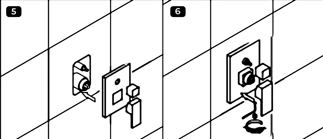 Fontana Lima 16 ” Shiny Gold Finish Water Mixer Wall Shower Faucet Set, All in One Installation Manuals