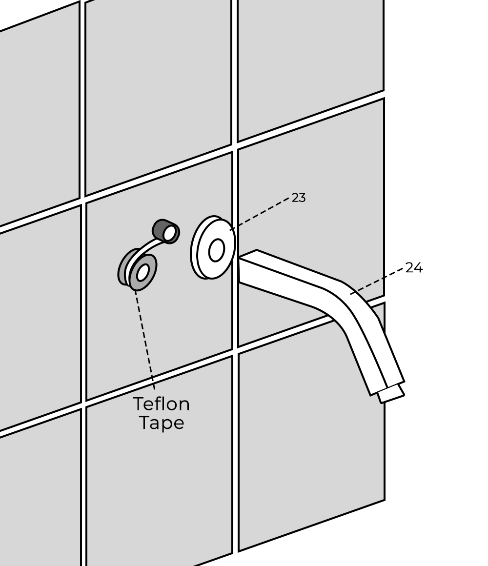 Juno Thermostatic 8, 10, 12, 16, 20, 24″ Square Rain Shower System Set – Rain Shower Head, All in One Installation Manuals
