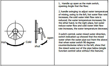 Bravat Elegant Wall Mount Gold Shower Head With Hand-Held Shower & Mixer, All in One Installation Manuals