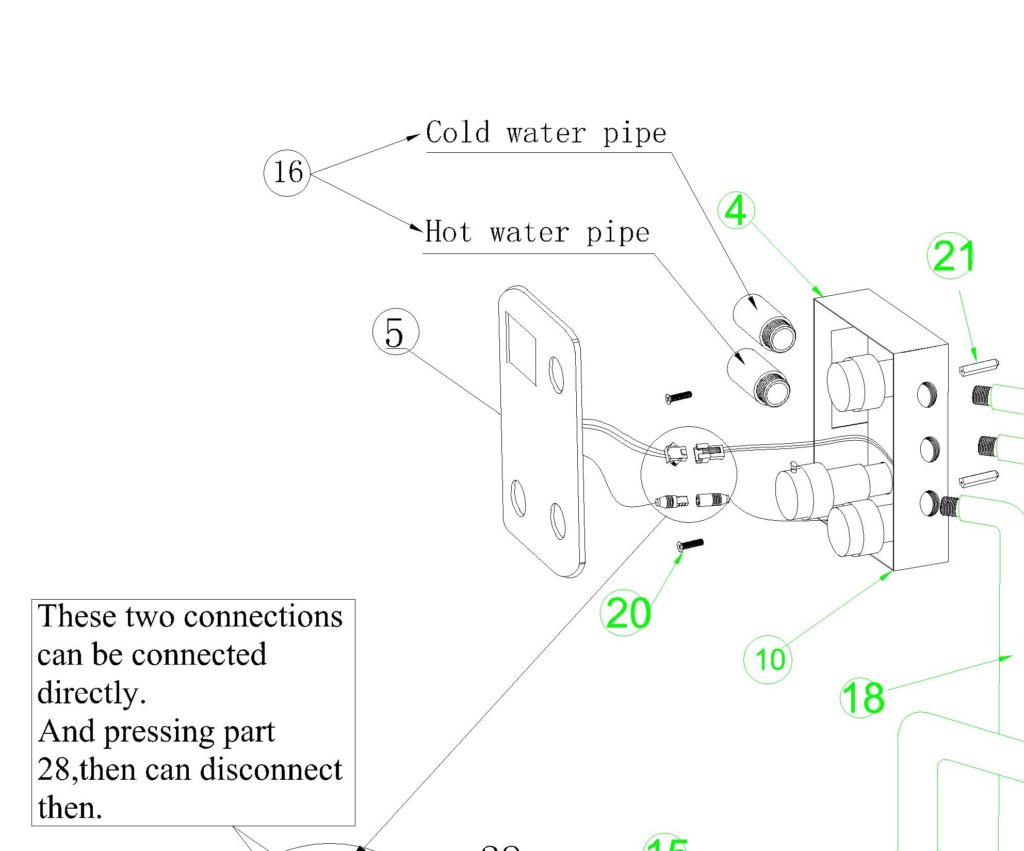 Fontana Luxury Digital Built in Thermostatic Mixing Valve LCD Screen, All in One Installation Manuals