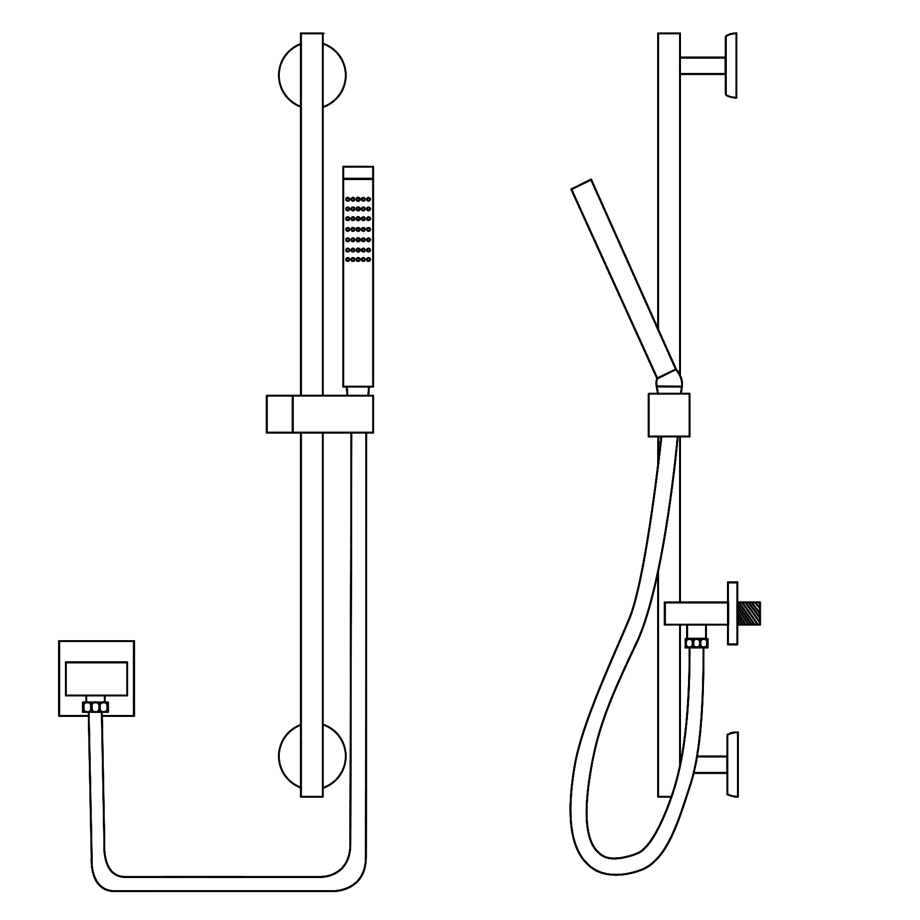 BathSelect Napoli Brushed Gold Square Rainfall Shower Set Installation Instructions, All in One Installation Manuals