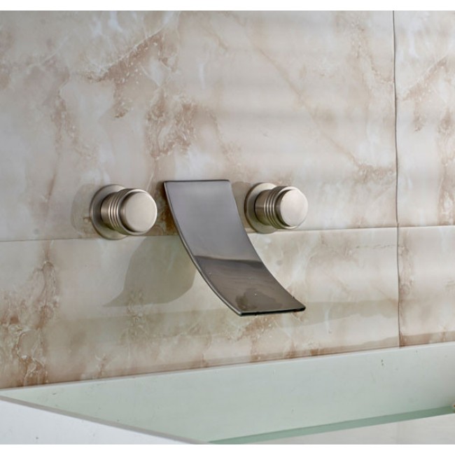 Wall Mounted Double handle bathtub fuacet, All in One Installation Manuals