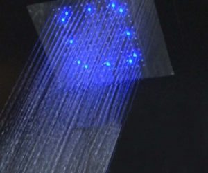 20″ Recessed Ceiling Mount Square Oil Rubbed Bronze LED Rain Shower Head