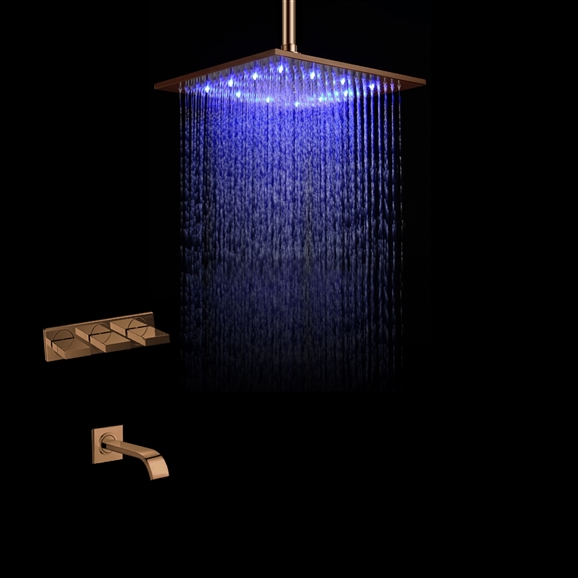 Tangier Oil Rubbed Bronze LED Shower Set, All in One Installation Manuals