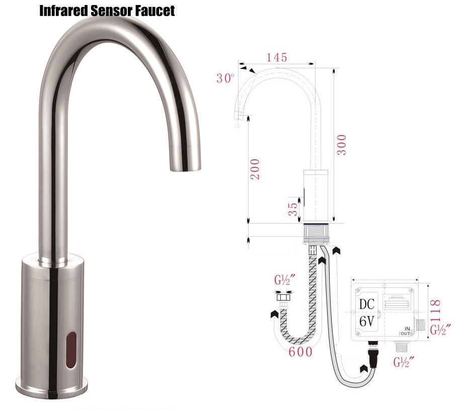 Goose Neck Sensor Faucet