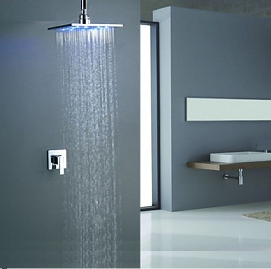 Briano MultiColor Water Powered Shower Solid Brass Built in Mixer, All in One Installation Manuals