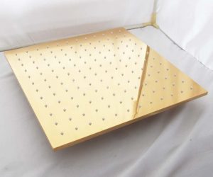 Fontana Gold Plated Luxury Bathroom Square Rain Shower Head