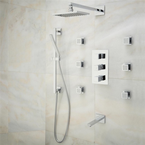 L&uuml;nen Chrome Finish Shower Set, All in One Installation Manuals