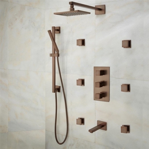 L&uuml;nen Oil Rubbed Bronze Shower Set, All in One Installation Manuals