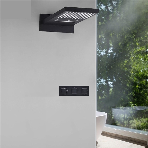 Renata 22″ ORB Contemporary RGB Multi Color Water Powered Led Shower Head, All in One Installation Manuals