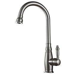 Turrubares Deck Mounted Kitchen Sink Faucet with Pull Down Sprayer, All in One Installation Manuals