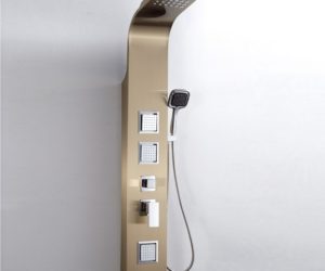 Venice Massage Shower Panel Champaign Gold