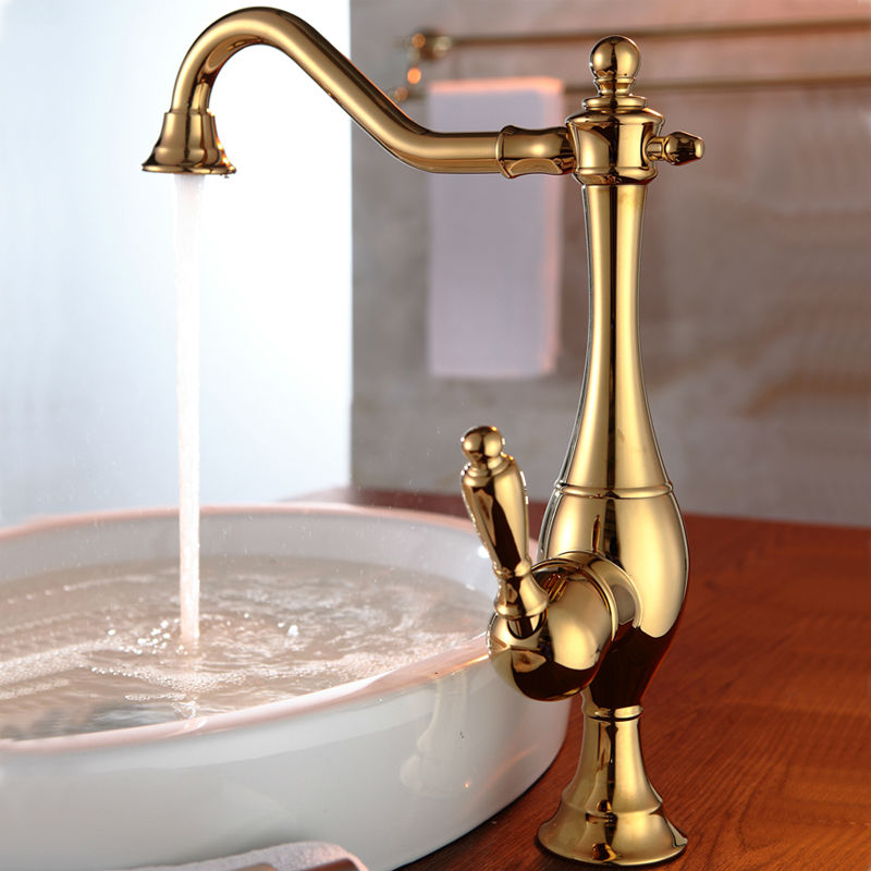 Leo Vintage Antique Gold Faucet, All in One Installation Manuals