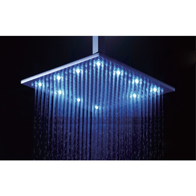 12 Inch Bathroom Square Brushed Nickel Shower Head, All in One Installation Manuals