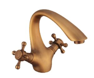 Florence Antique Double Handle Bathroom Sink Faucet