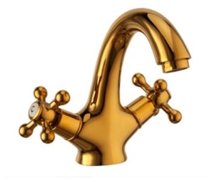 Milan Antique Double Handle Bathroom Sink Faucet