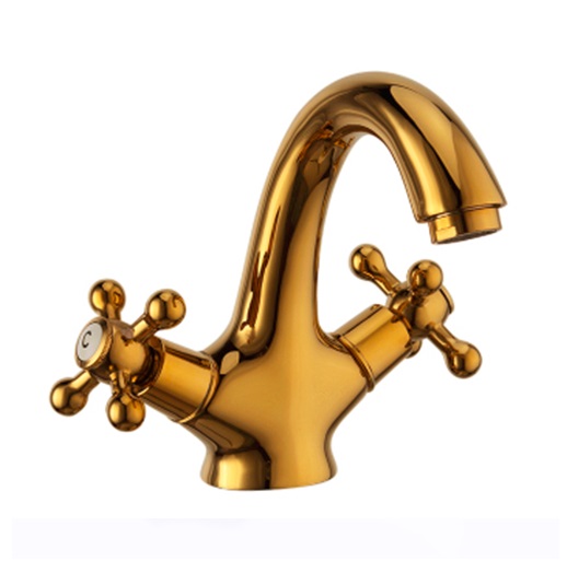 Milan Antique Double Handle Bathroom Sink Faucet, All in One Installation Manuals