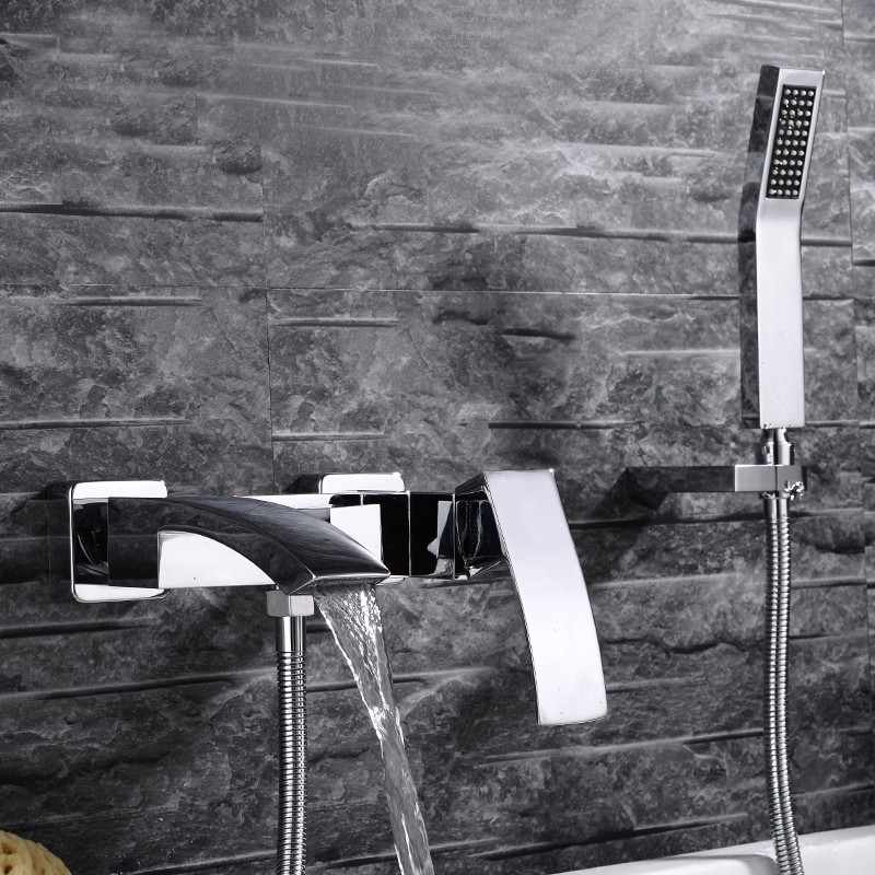 Cremona Bathtub Faucet with Hand Held Shower, All in One Installation Manuals