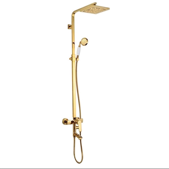 Arsizio Classic Luxury Gold Brass Bathroom Shower Set, All in One Installation Manuals