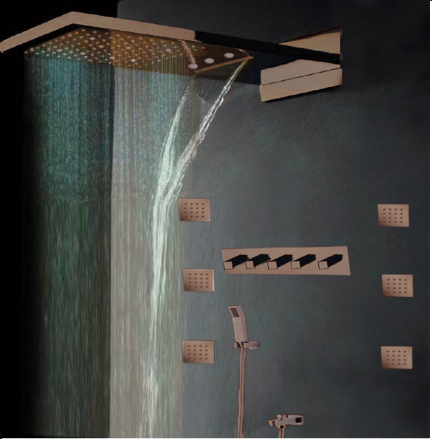 Oil Rubbed Bronze Finish Ultra Shower Set, All in One Installation Manuals