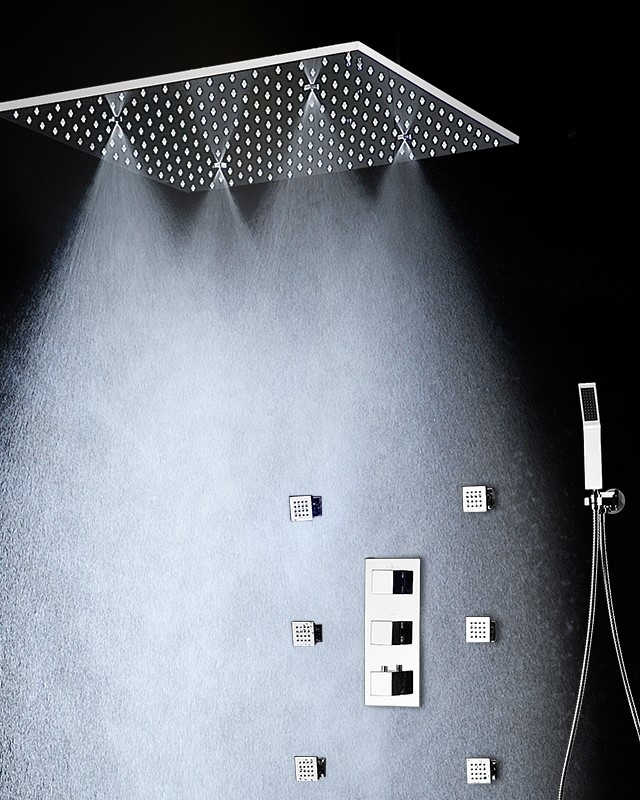Asti Multi Function Shower Set with Rainfall Shower Head, Body Massage Jets & Hand Shower