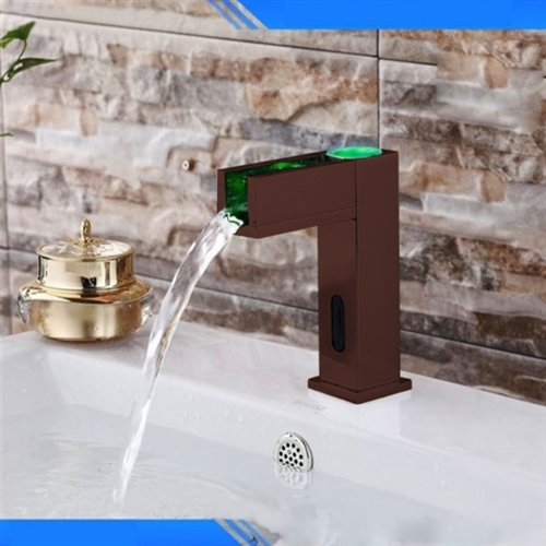 Fontana Oil Rubbed Bronze Hand Free Automatic Sensor LED Basin Faucet, All in One Installation Manuals