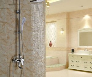 Genoa Wall Mounted Chrome Shower Set with Hand Shower