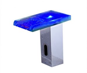 Water Powered LED Motion Sensor Waterfall Automatic Faucet