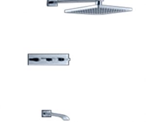 Sita Platinum LED Shower Set with Diverter, mixer and led spout (LED6104) – Available in 4 sizes