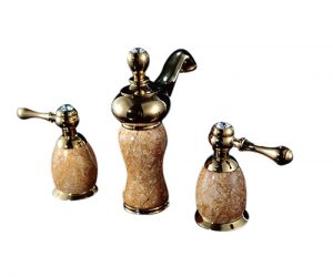 Soloi Solid Brass Double Handle Bathroom Sink Faucet