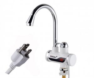 Genoa Tankless Water Heater Kitchen Sink Faucet with LED Display