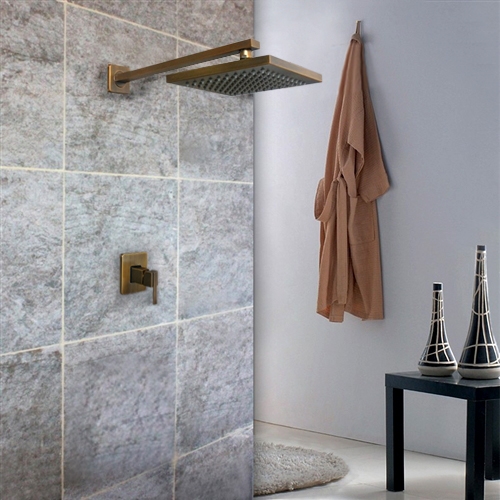 Juno Antique Brass Shower Set, All in One Installation Manuals