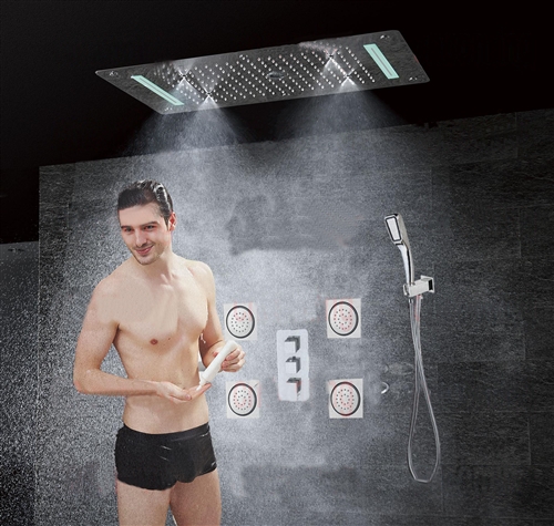 Reno Brass Shower Set- 6 functions, All in One Installation Manuals