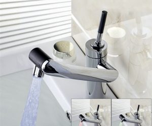 Juno LED Light Swivel Single Handle All Around Rotate Faucet