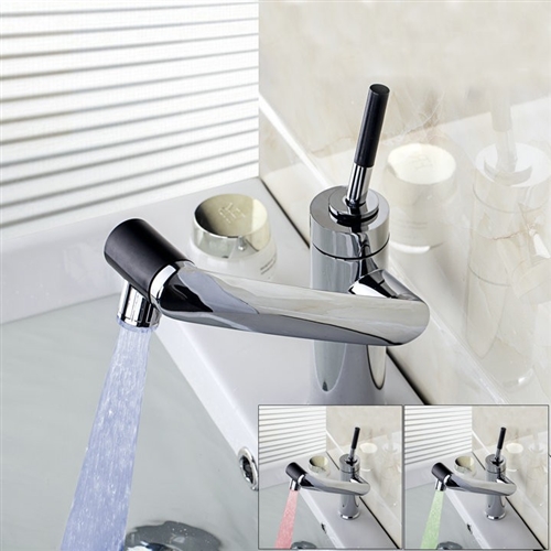 Juno LED Light Swivel Single Handle All Around Rotate Faucet, All in One Installation Manuals