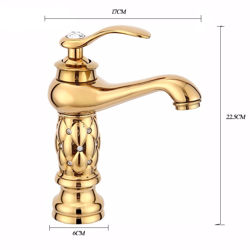 Herault Deck-Mounted Single Handle Bathroom Sink Faucet, All in One Installation Manuals
