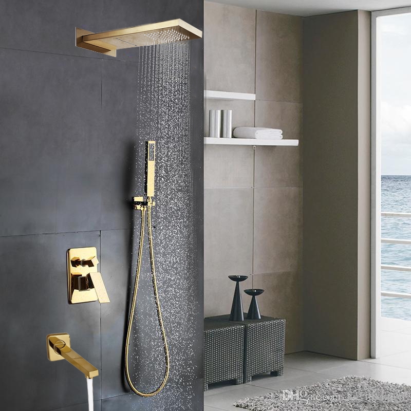 Cr&eacute;teil Gold LED Waterfall Shower Set, All in One Installation Manuals