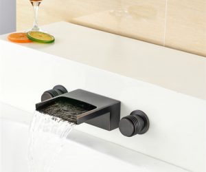 Petra Dual Handle Oil Rubbed Bronze Bathroom Sink Faucet