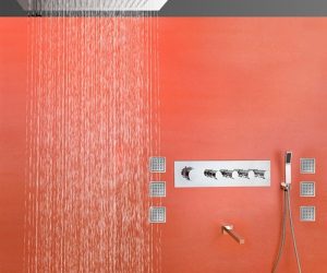 FontanaShowers Thermostatic Copper Recessed Shower System