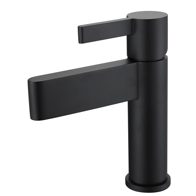 Ajaccio Single Handle Matte Black Deck Mounted Bathroom Faucet, All in One Installation Manuals